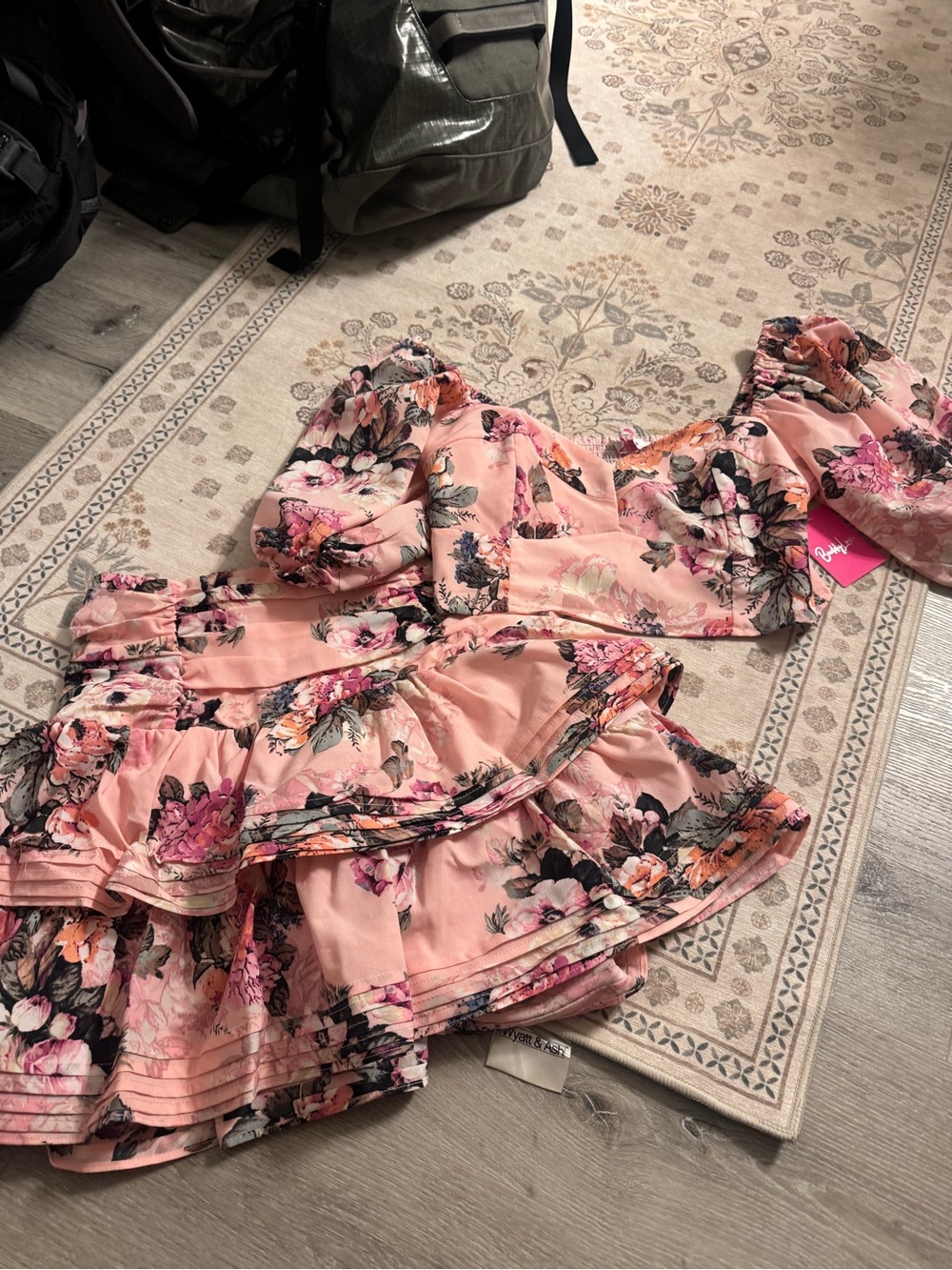 Buddy Love Pink Floral Smocked Two-Piece Set